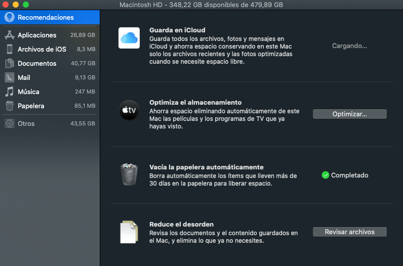 como mejorar velocidad mac en acerca de este mac